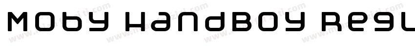 Moby HandBoy Regular字体转换